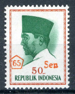 INDONESIE: ZB 505 MH 1965 Frankeerzegels Opdruk In Vijfhoek - Indonesië