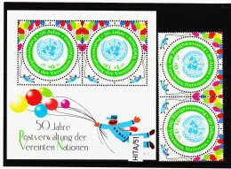 HITA/51 UNO  WIEN  2001  Michl  344/45 + BLOCK 15 ** Postfrisch SIEHE ABBILDUNG - Neufs