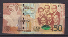 GHANA - 2015 50 Cedis Circulated Banknote As Scans - Ghana