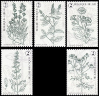 5087/5091**(BL311) - Plantes Médicinales / Geneeskrachtige Planten / Medizinische Pflanzen / Medicinal Plants - Unused Stamps