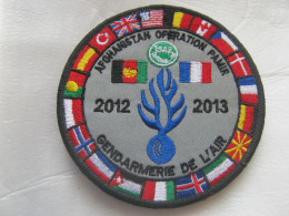 COLLECTION GENDARMERIE DE L'AIR OPEX PAMIR AFGHANISTAN 2012 / 2013 SUR SCRATCH 100MM - Polizia