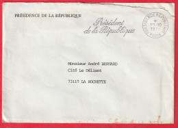 Courrier Présidence De La République (1979 ,V.giscard D'estaing) Signé M.Mosser Chef De Cabinet - Cachets Généralité
