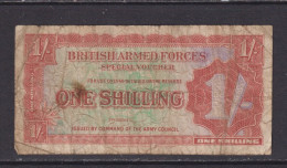 GREAT BRITAIN - 1948 British Armed Forces 1 Shilling Circulated Banknote (1) - British Military Authority