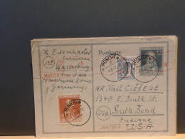 103/967 CP  ALLEMAGNE  1947 POUR USA  CENSOR - Enteros Postales