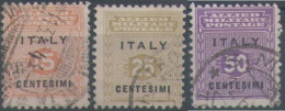 1943 Occupazione Anglo-Americana Sicilia, Usati, Sassone 1-2-4 - Occup. Anglo-americana: Sicilia