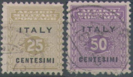 1943 Occupazione Anglo-Americana Sicilia, Usati, Sassone 2-4 - Britisch-am. Bes.: Sizilien