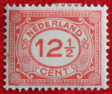 12 1/2 Ct Cijfer Vurtheim NVPH 108 (Mi 108) 1921-1922 Ongebruikt / MH / * NEDERLAND / NIEDERLANDE - Unused Stamps