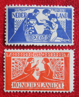 Toorop Zegels  NVPH 134-135 (Mi 134-135) 1923 Ongebruikt / MH NEDERLAND / NIEDERLAND - Unused Stamps