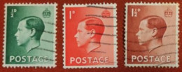 GRAN BRETAGNA  1936 EDOUARD VIII  YT 205-206-207 - Used Stamps