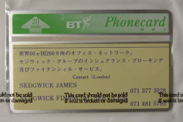 UK - Great Britain - BT & Landis & Gyr - BTP110 - Sedgwick Financial Services - 246A - 2000ex - Mint Blister - BT Emissions Privées