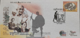 GANDHI - SPECIAL COVER - PICTORIAL CANCELLATION - Mahatma Gandhi