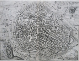 GUICCIARDINI - Plan De La Ville De Douai 1567 - Bis 1700