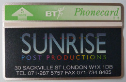 UK - Great Britain - BT & Landis & Gyr - BTP113 - Sunrise Post Productions - 227A - Mint - BT Privé-uitgaven