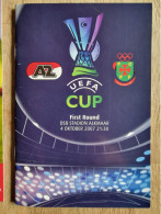 Programme AZ Alkmaar - FC Pacos De Ferreira - 4.10.2007 - UEFA Cup - Football Soccer Fussball Calcio - Programm - Books