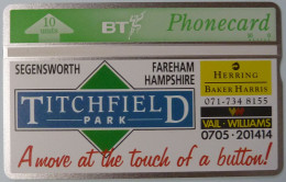 UK - Great Britain - BT & Landis & Gyr - BTP125 -  Titchfield Park - 228B - 4768ex - Mint - BT Privé-uitgaven