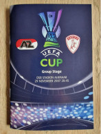 Programme AZ Alkmaar - Larissa  29.11.2007 - UEFA Cup - Football Soccer Fussball  Calcio Programm - Libros