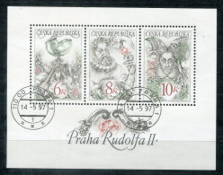 TSCHECHISCHE REPUBLIK Block 4, Bl.4 FD Canc. - Rudolf II. - CZECH REPUBLIC / RÉPUBLIQUE TCHÈQUE - Blocks & Sheetlets