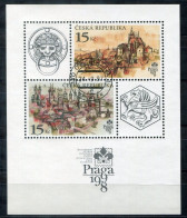 TSCHECHISCHE REPUBLIK Block 5, Bl.5 FD Canc. - Praga '98 - CZECH REPUBLIC / RÉPUBLIQUE TCHÈQUE - Blocs-feuillets