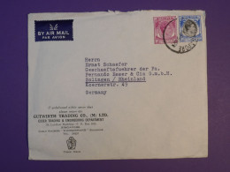 DG3 MALAYA  BELLE LETTRE . 1953 SINGAPORE  A SOLINGEN  GERMANY ++TRADE MARK  +AFF. INTERESSANT++ - Singapour (...-1959)