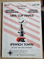 Programme AZ '67 Alkmaar - Ipswich Town - 20.5.1981 - UEFA Cup Final - Football Soccer Fussball Calcio Programm UEFA - Libri