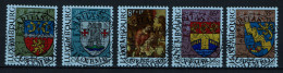 Luxembourg 1981 - YT 991/995 - Town Arms - Caritas Issue, Armoiries Communales, Wappenschilde, Tableau - Usados