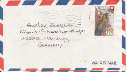 Trinidad & Tobago Air Mail Cover Sent To Germany Single Franked BIRD - Trindad & Tobago (1962-...)