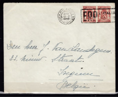 Brief Van Milano Erp L'Italia Naar Isegem - 1935-1949 Petit Sceau De L'Etat