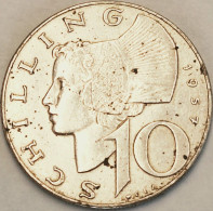 Austria - 10 Schilling 1957, KM# 2882, Silver (#3012) - Autriche