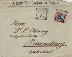 NETHERLANDS INDIES 1900  LETTER SENT FROM MEDAN TO BRAUNSCHWEIG - Niederländisch-Indien