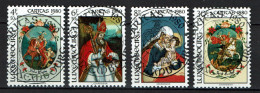 Luxembourg 1980 - YT 968/971 - Paintings Under Glass - Caritas Issue - Gebraucht