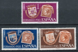 FERNANDO POO 1968 - CENTENARIO DEL SELLO - EDIFIL 262-264** - Fernando Po