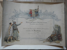 VIEUX PAPIERS - MILITARIA : BREVET DE PREPARATION MILITAIRE ELEMENTAIRE 1926 - Diplômes & Bulletins Scolaires