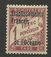 OCEANIE Taxe  N° 7 NEUF* CHARNIERE  / Hinge / MH - Segnatasse