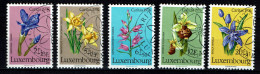 Luxembourg 1976 - YT 886/890 - Protected Plants - Charity Issue, Fleurs Protégées, Geschützte Blumen, Beschermde Bloemen - Gebraucht