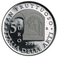 Italia - 5 Euro 2014 - Italia Delle Arti - Abbazia Di San Fruttuoso, Camogli - KM# 373 - Italie