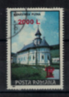 Roumanie - "Monastères : T. De 1991 Surchargés En Rouge" - Oblitéré N° 4584 De 2000 - Used Stamps