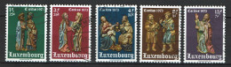 Luxembourg 1973 - YT 821/825 - Religious Statuettes - Charity Issue - Gebruikt