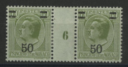 N° 105 PAIRE + MILLESIME "6" Neuf * (MH) Cote 25 € - Unused Stamps