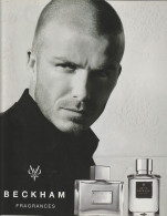 Publicité Papier - Advertising Paper - Parfums David Beckham - Pubblicitari (riviste)