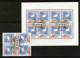 Prag 1983 CSSR 2720,ZD,4-Block+Kleinbogen O 7€ Friedenstreffen Picasso Taube KSZE Hoja Bloc Sheetlet Bf Tschechoslowakei - Used Stamps