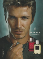 Publicité Papier - Advertising Paper - Fragrances David Beckham - Advertisings (gazettes)