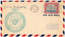 USA - États-Unis - Michigan - Birmingham - Harry J. Brooks - Airmail - Lettre Pour Syracuse (NY) - 25 Février 1930 - 1c. 1918-1940 Briefe U. Dokumente