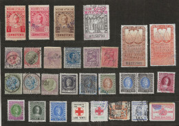 FISCAUX ITALIE LOT DE 30  Timbres   Tous Differents - Non Classificati