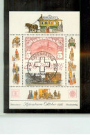 Denmark 1987 HAFNIA 87 Cancelled Red Cross Day 22/10 - Blocchi & Foglietti