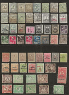 FISCAUX ROUMANIE  56 TIMBRES - Revenue Stamps