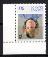 Cayman Islands 1982 21st Birthday Of Diana Princess Of Wales - 50c Value - Wmk. Inverted - MNH (SG 552w) - Cayman Islands