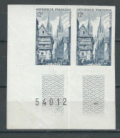 FRANCE N° 979 ** Paire Essai ND - Color Proofs 1945-…