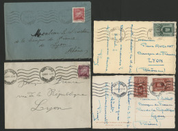 Quatre Plis Pour Lyon Durant La Seconde Guerre Mondiale Voir Suite - Cartas & Documentos