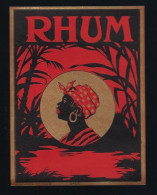 étiquette  Rhum   " Femme, "  - France - Rum