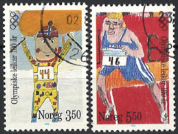 Norwegen Norway 1996. Mi.Nr. 1206-1207, Used O - Usati